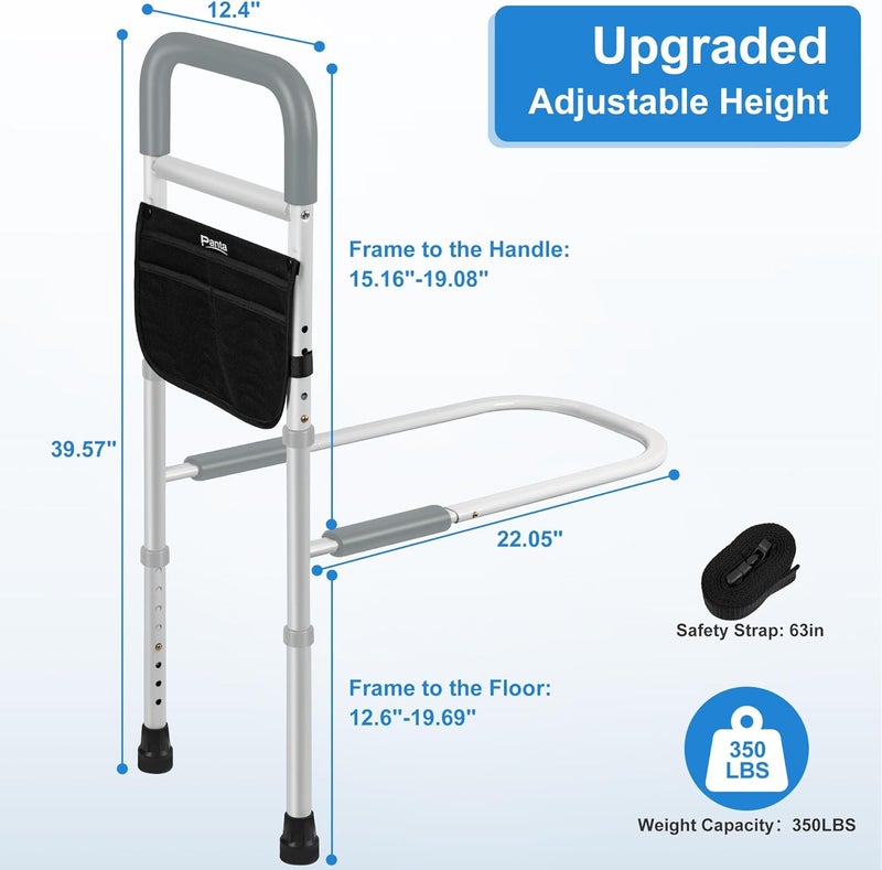 Panta Bed Rails for Elderly Adults Safety,Grey - Image 2